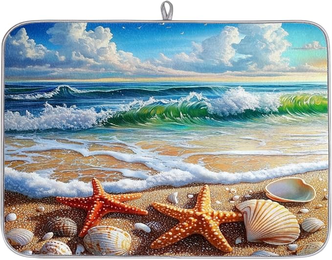 Beach Shells And Waves