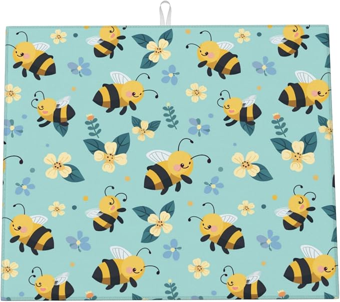 Cute Bee Colorful Floral