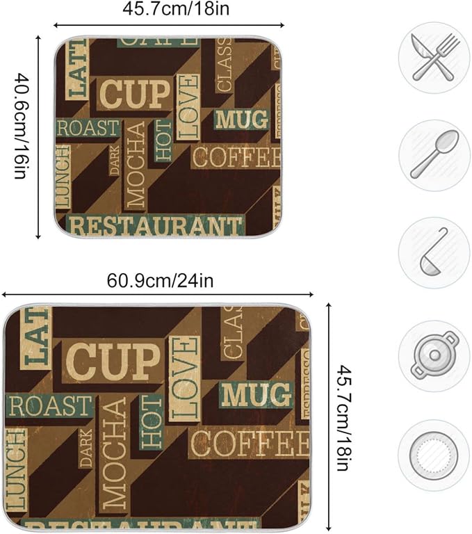 Coffee Themed Seamless Retro