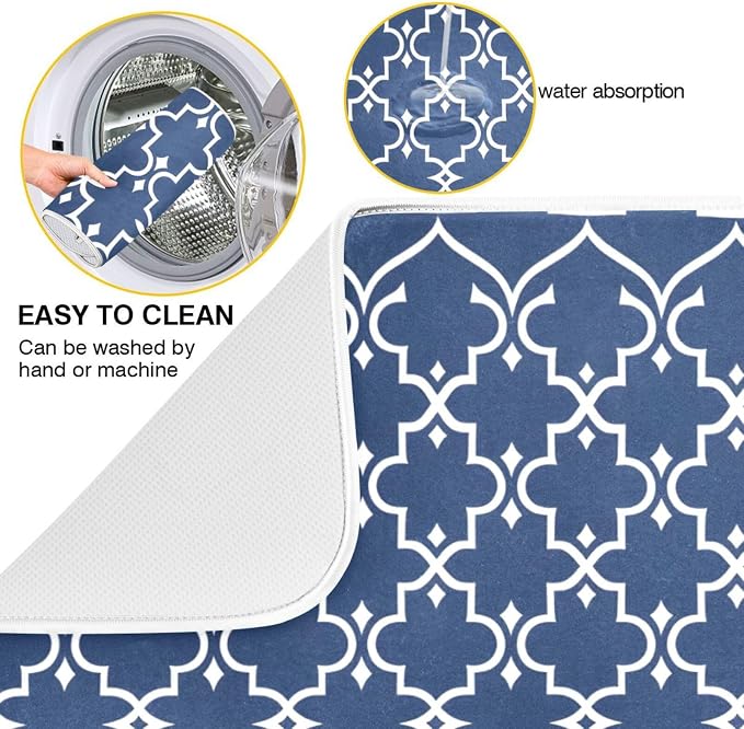 Navy Blue Moroccan Mandala