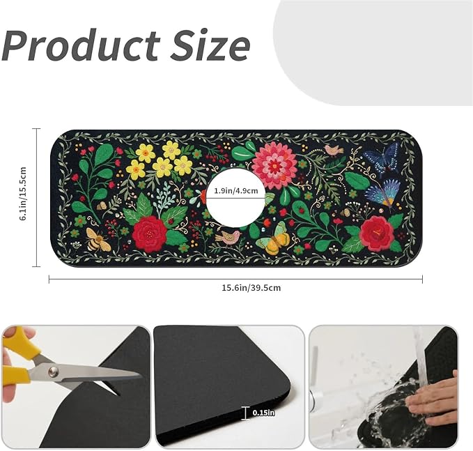 Boho Botanical Black