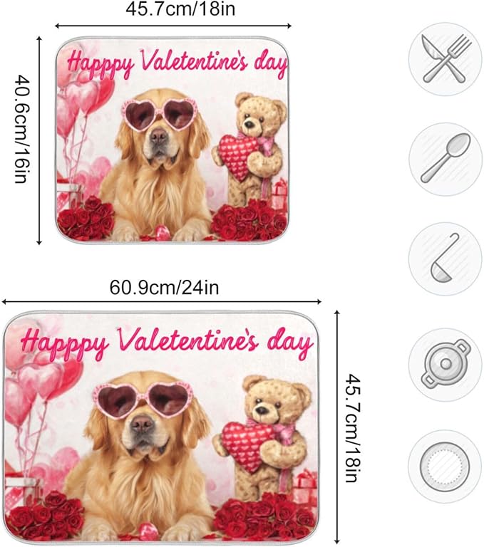 golden retriever valentine