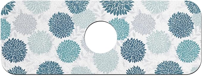 Green and blue chrysanthemum