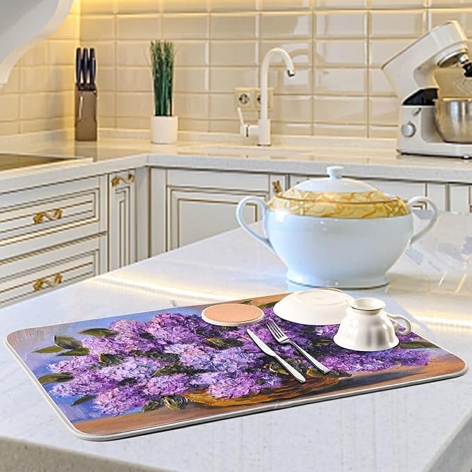 30 Purple flower oil painting