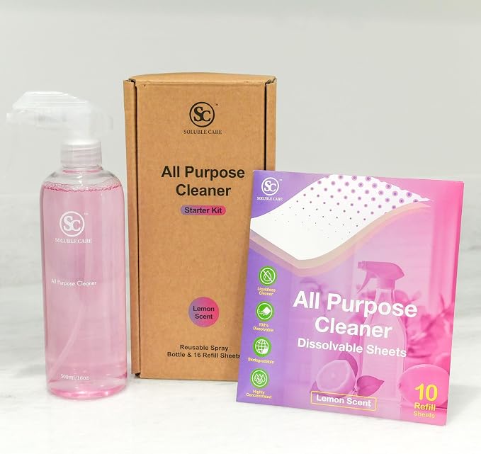 Spray Bottle & 16 Sheets
