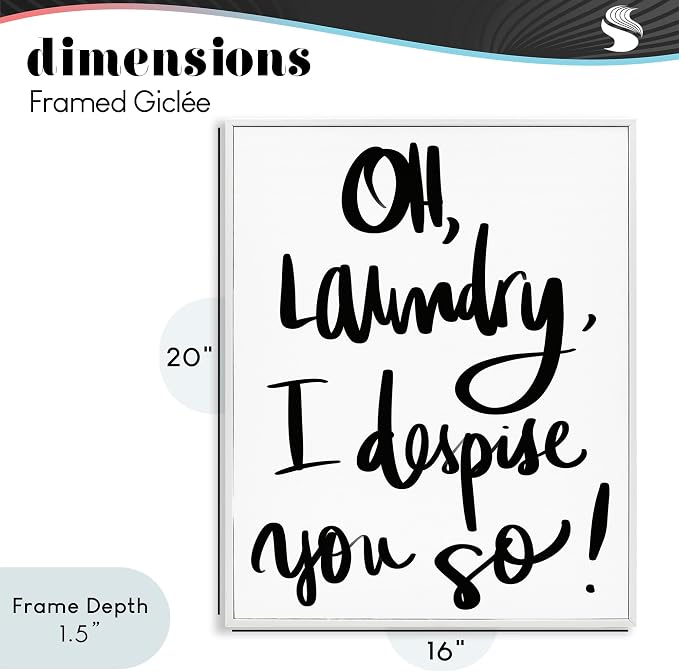 Laundry Typography Quote
