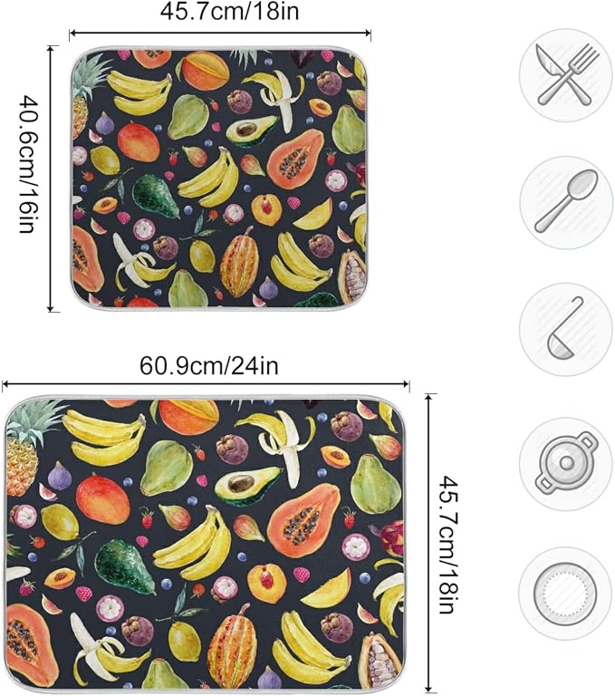 16 Black Background Fruit