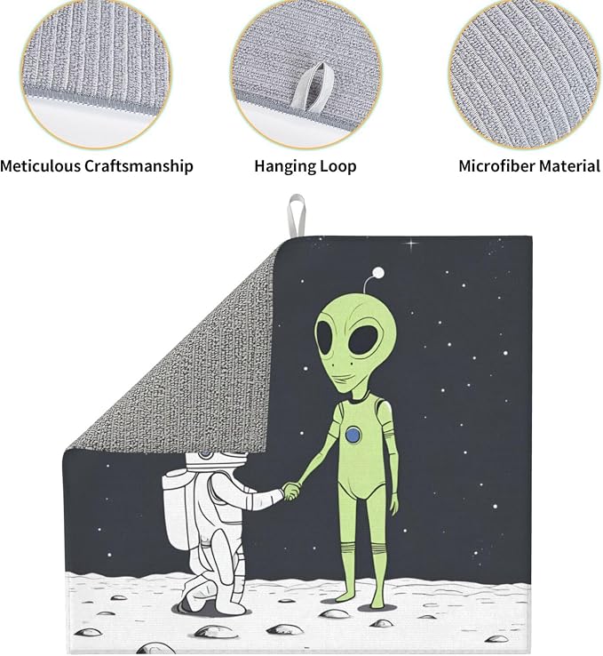 Astronaut Alien Handshake