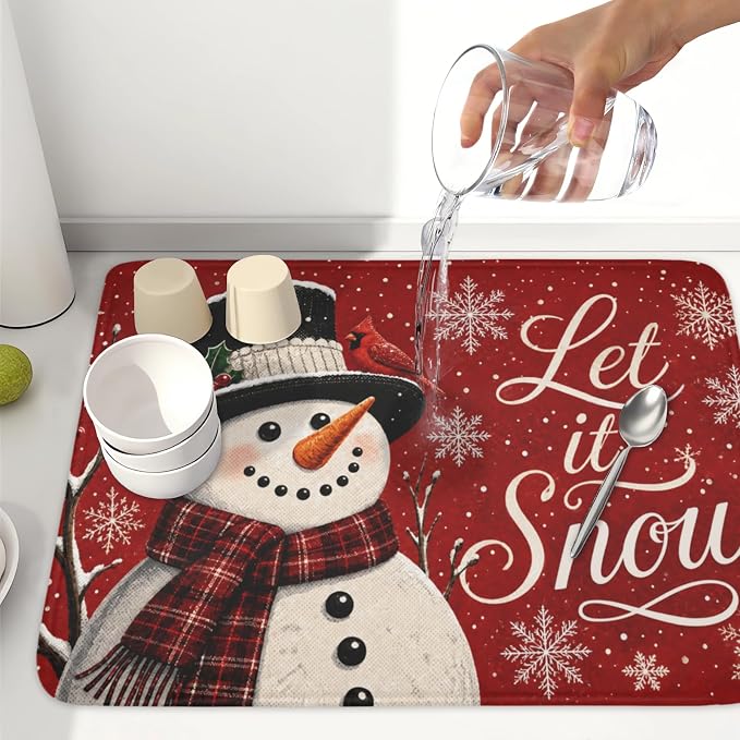 Christmas-snowman scarf