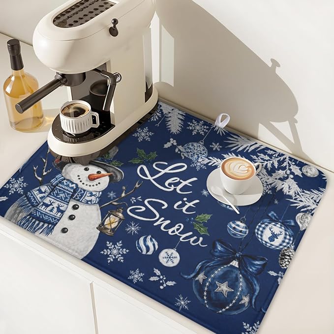 Christmas-blue snow