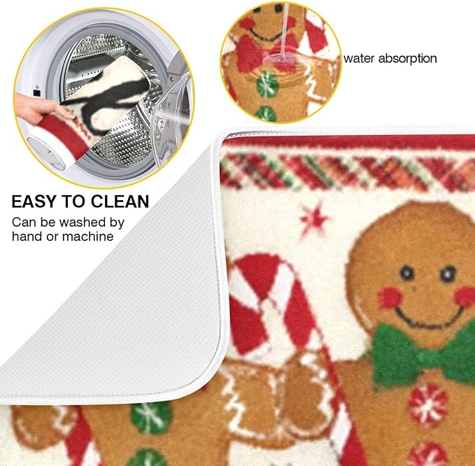 gingerbread men holding candy canes