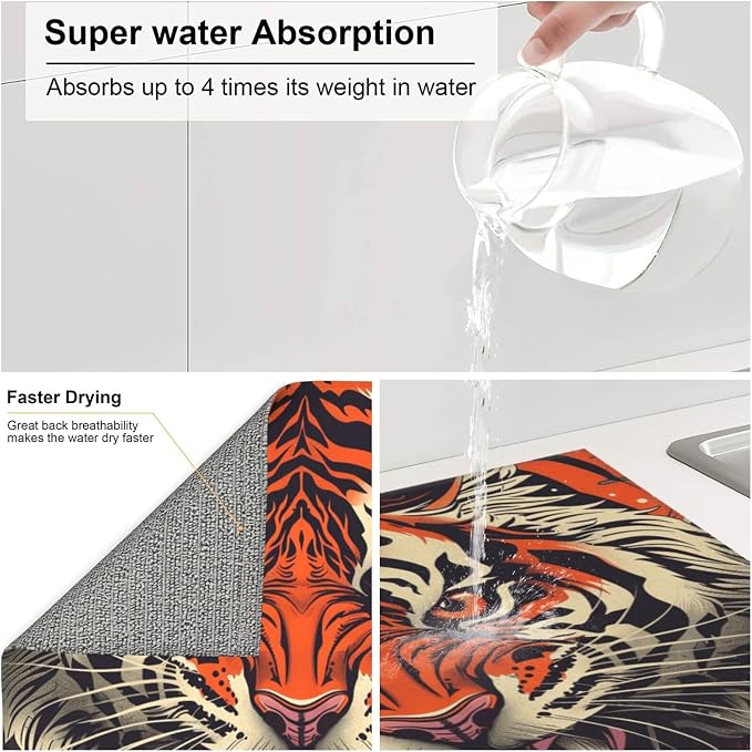 Fierce Orange Tiger Wave