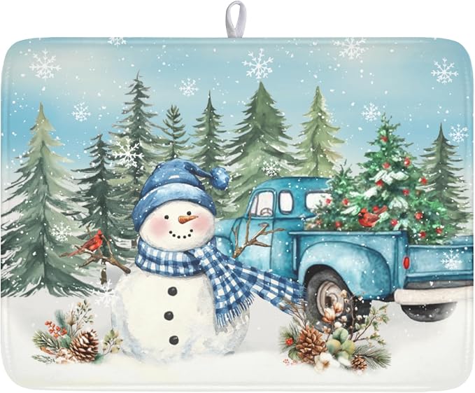 Blue Snowman Truck
