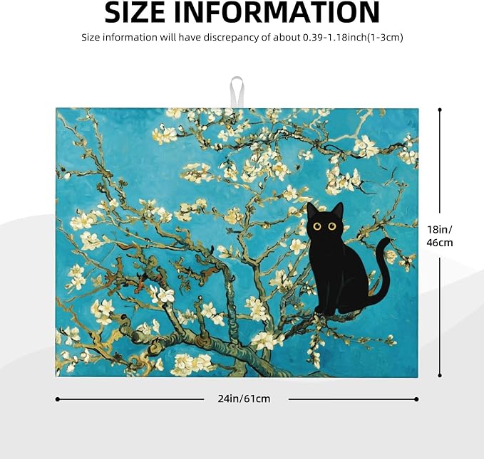 Almond Blossom Black Cat