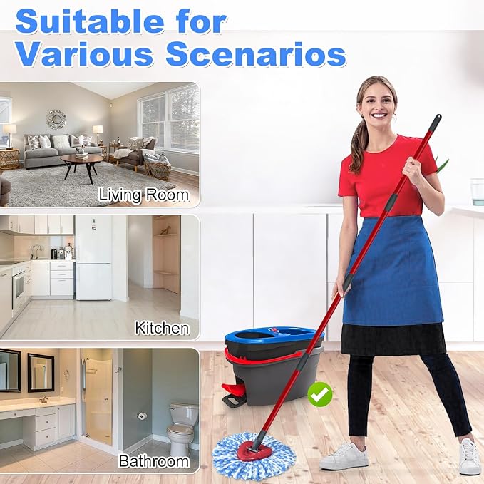Blue-5mop Head and 2 Scrubber