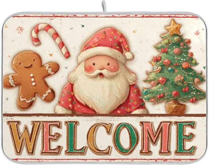 santa claus, a gingerbread man