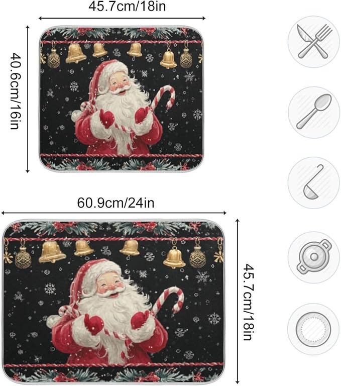 santa claus candy cane