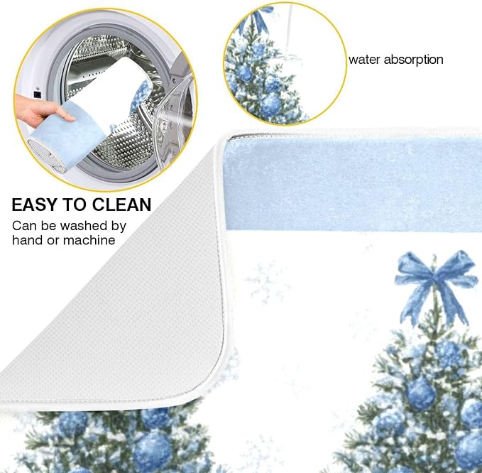 three christmas trees snowflake