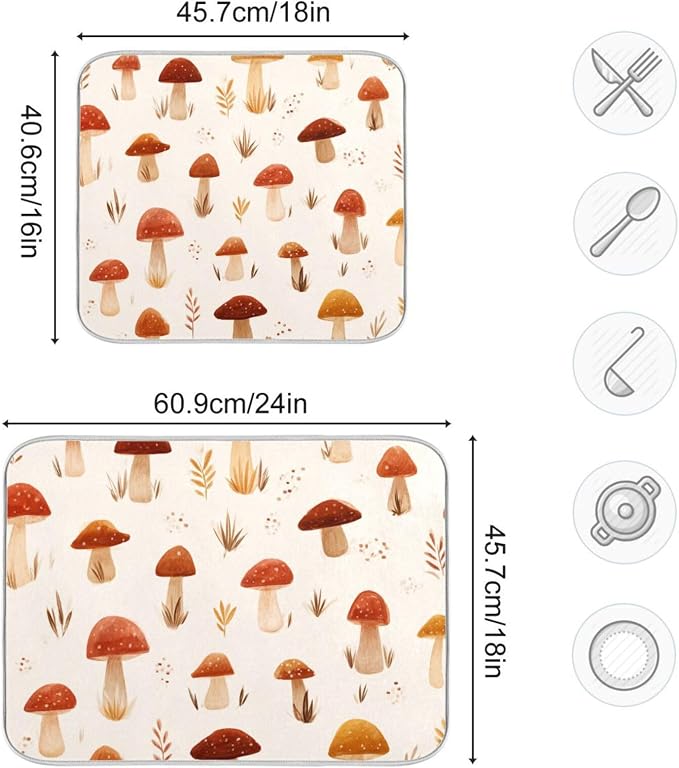 Beige Mushroom Leaves