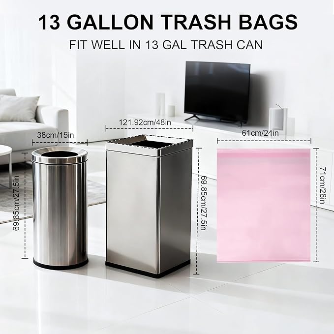 13 Gallon-Pink