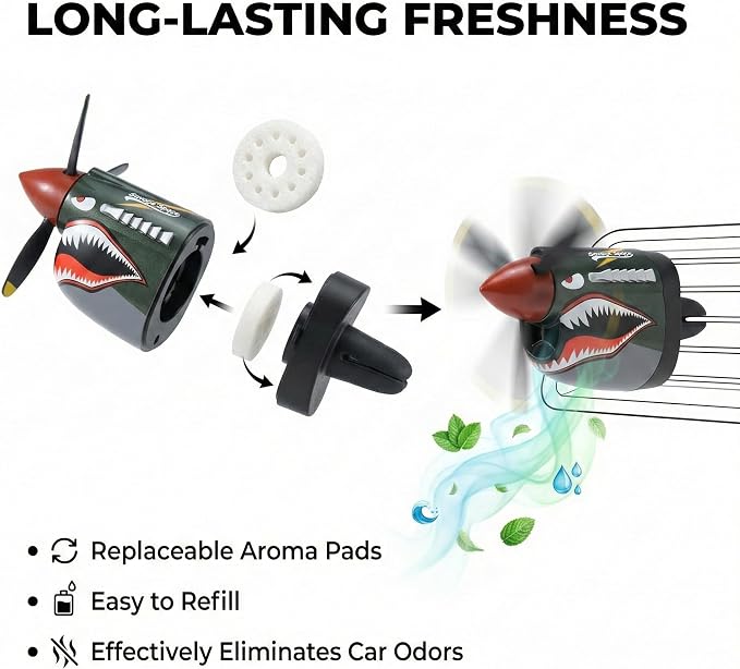 2 pcs shark+5PCS Freshener Refills