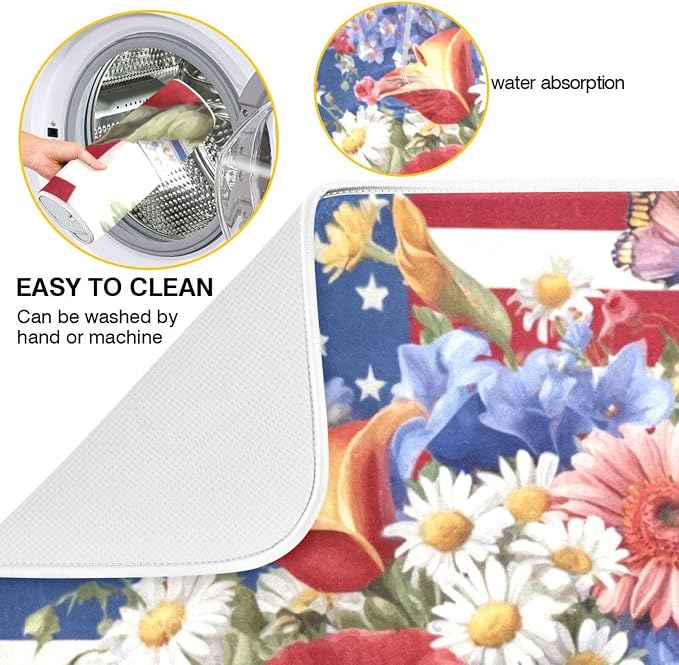 floral bouquet american flag