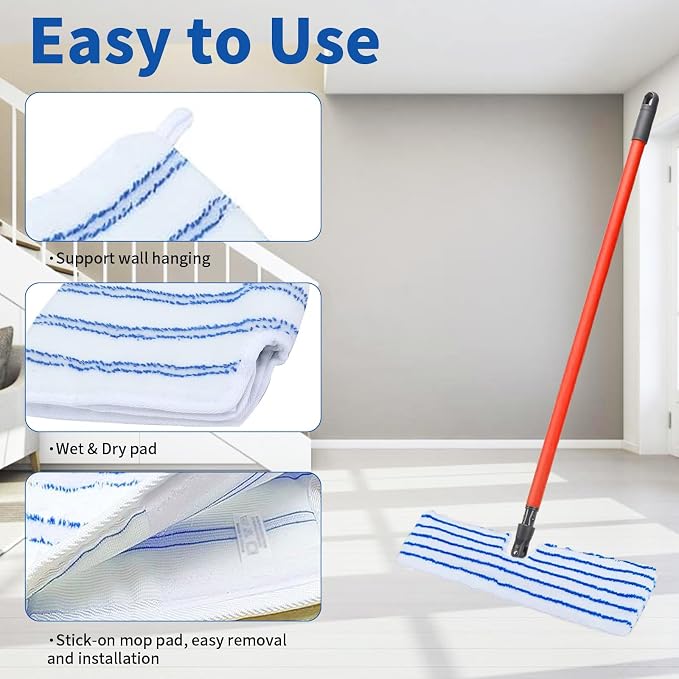 4pcs Blue & White Stripe