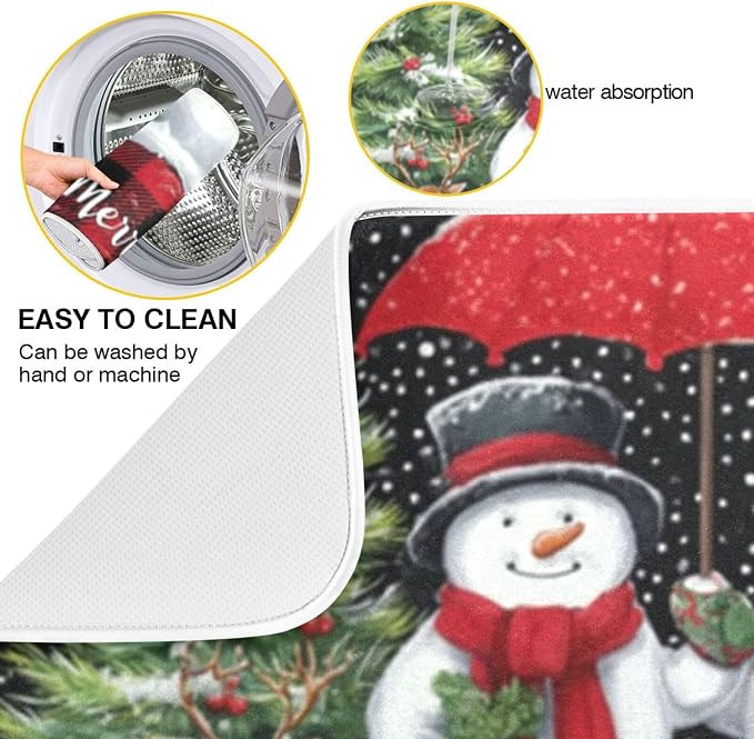 merry christmas with snowmen