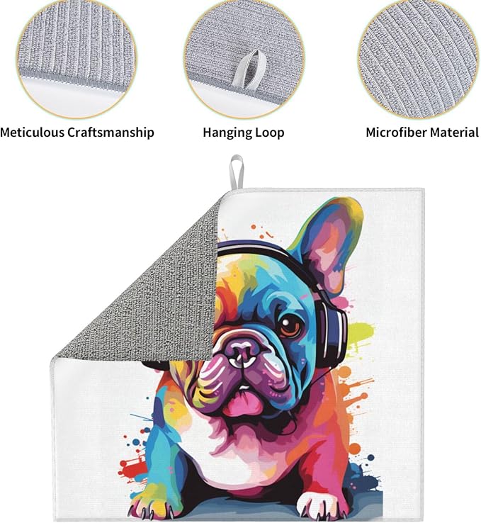 Pop Colorful French Bulldog