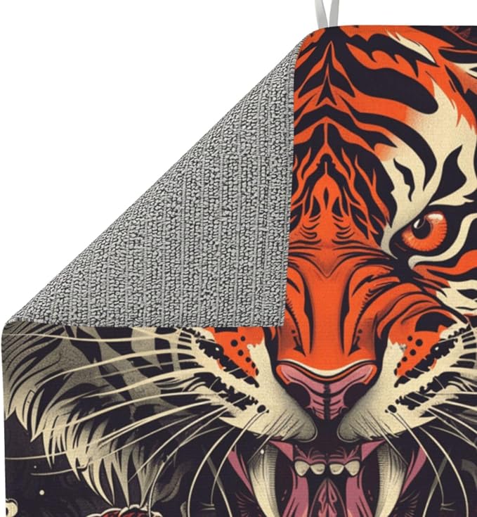 Fierce Orange Tiger Wave