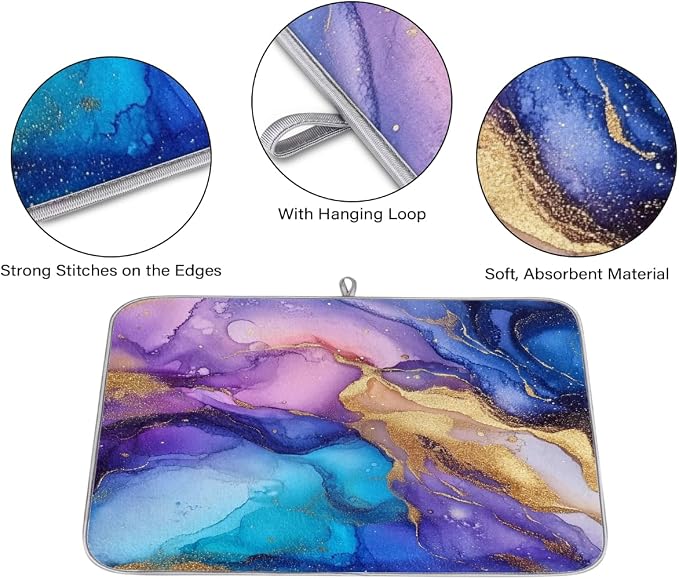 Abstract Purple Blue Marble