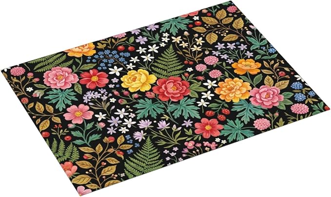 Vintage Floral Black