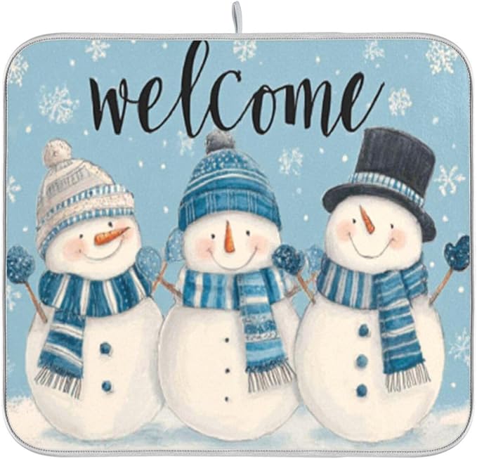 three snowmen winter