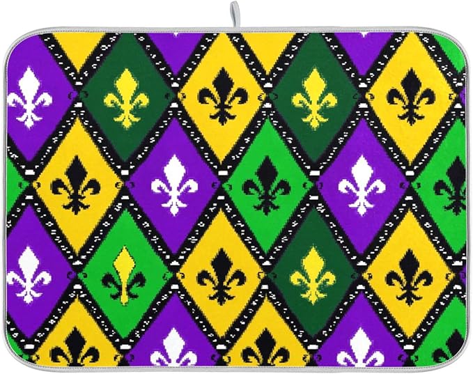 mardi gras fleur-de-lis diamond