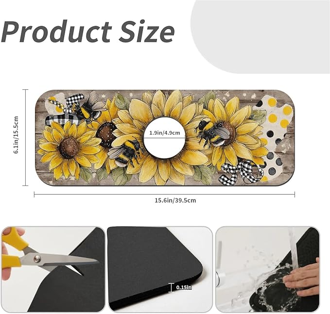 Sunflower-with bumblebees