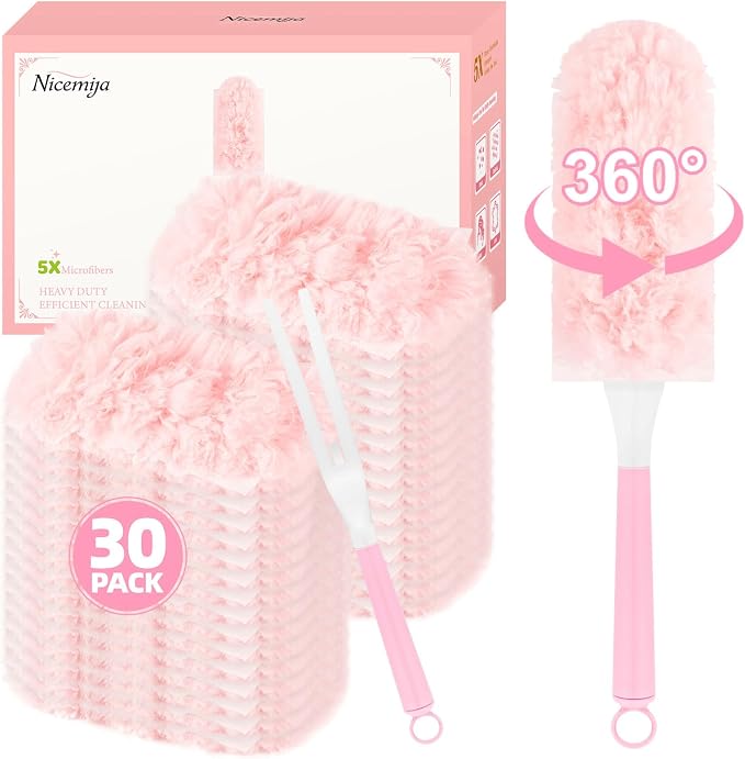 30 Pink Refills + Short Handle