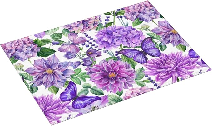 Floral Butterfly Purple Violet Flower