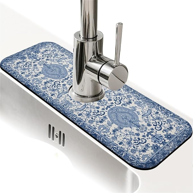 Blue and White Porcelain Paisley