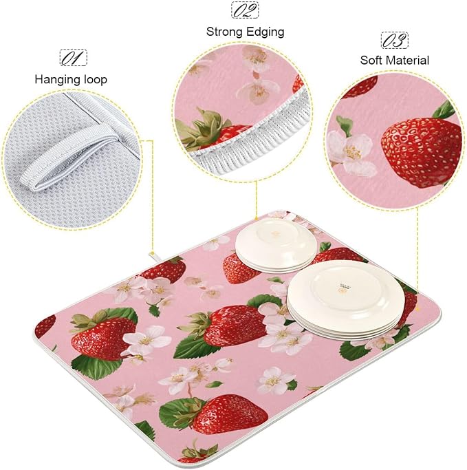 Pink Strawberries Blossoms