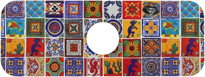 Mexican Tiles Multicolored Bright Colorful