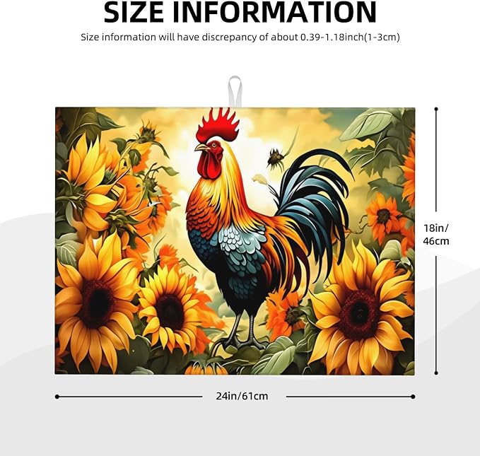 Rooster Sunflowers Garden