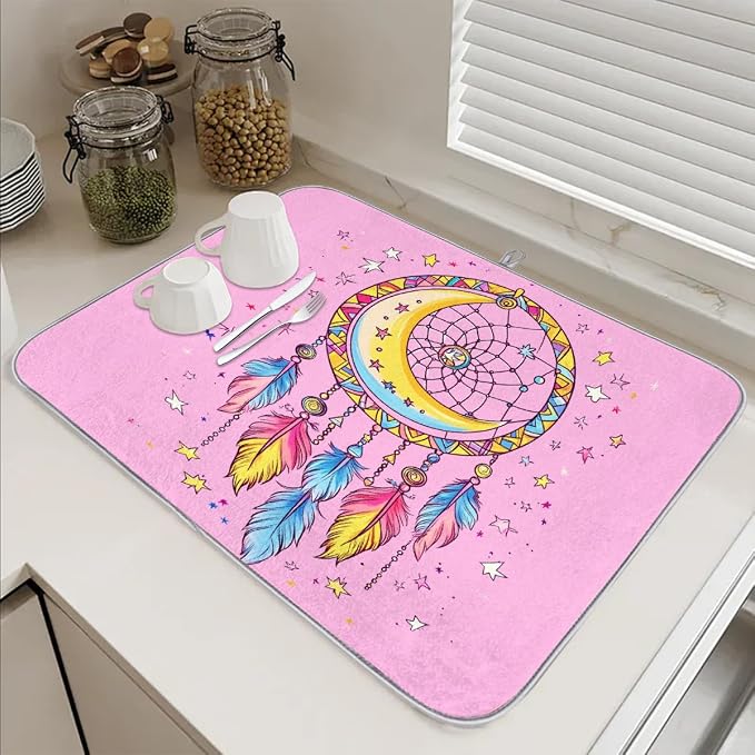 Pink Moon Stars Dreamcatcher