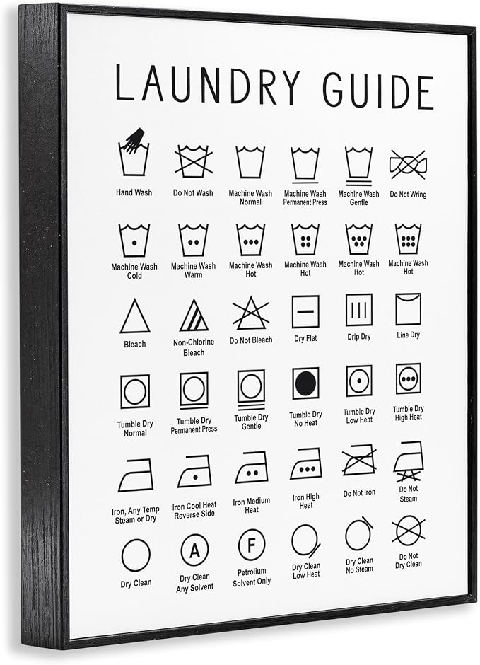 Laundry Guide Chart