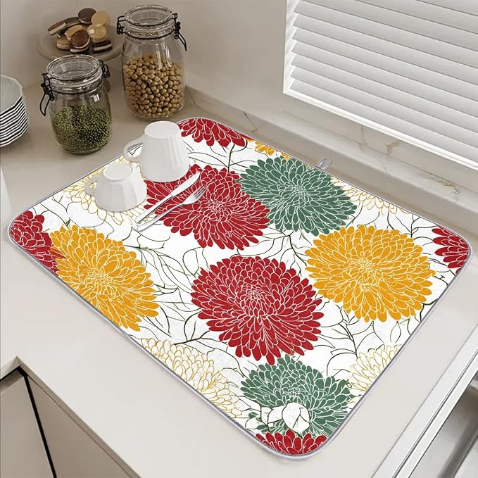 Red Biege Yellow Chrysanthemum