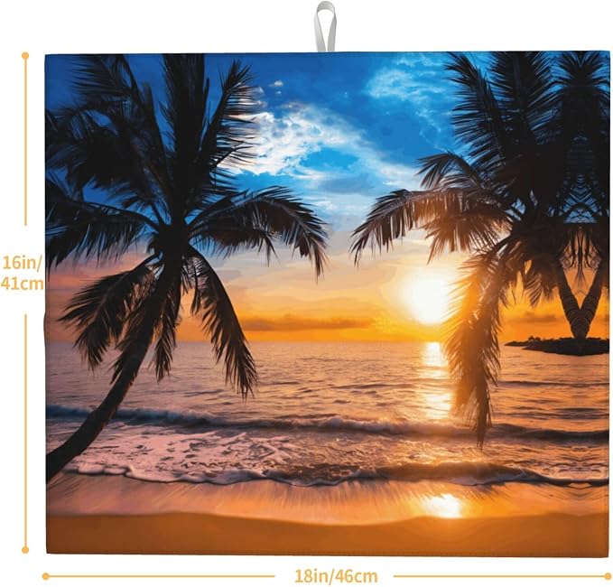 Sunset Tropical Beach Palm Tree