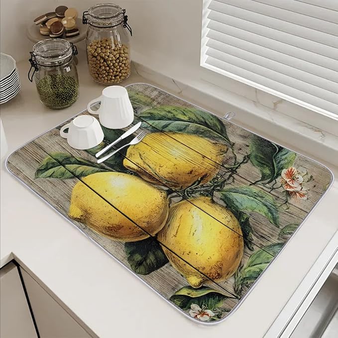 Vintage Country Wood Board Lemon