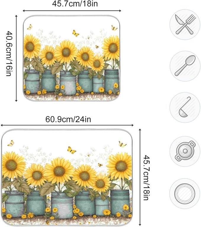 unflowers in metal cans