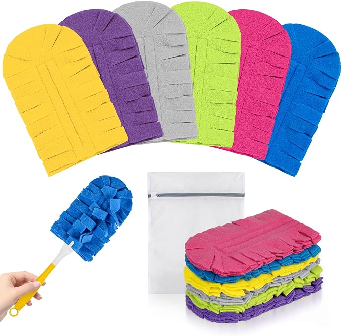 Purple,fuchsia,yellow,blue,green,gray