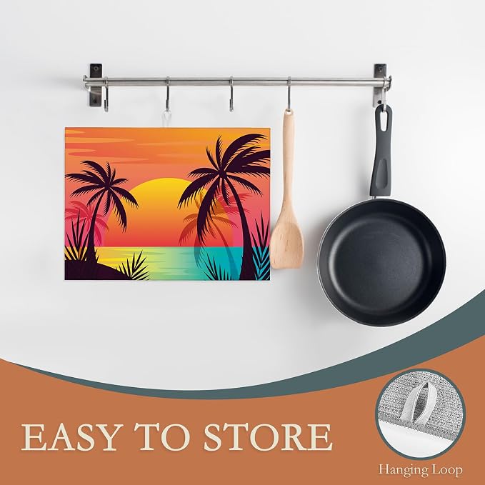 Beach Sunset Tropical Palm Tree