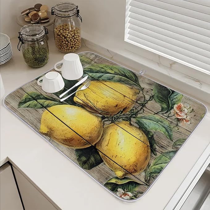 Vintage Country Wood Board Lemon